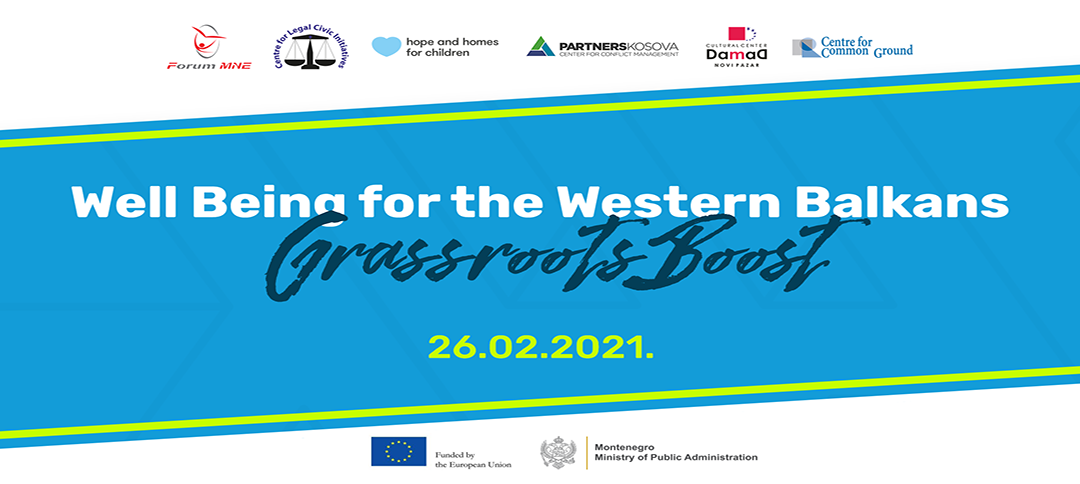 WELL BEING FOR THE WESTERN BALKANS: GRASSROOTS BOOST